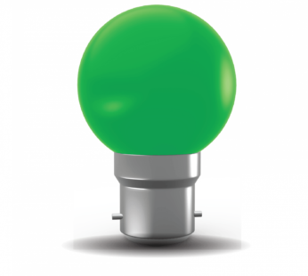 ROOTS Green Round  0.5  Watt Bulb B22 (Pin)