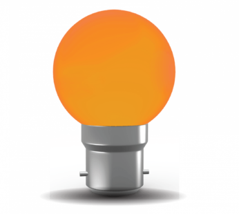 ROOTS Orange Round  0.5  Watt Bulb B22 (Pin)