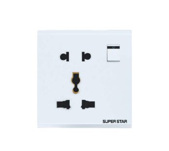 SNOW WHITE 2&3-PIN MULTI SOCKET WITH SWITCH