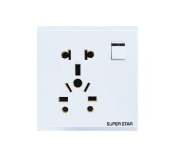 SNOW WHITE 10PIN MULTI FUNCTION SOCKET WITH SWITCH